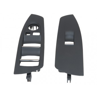 Cam Düğme Çerçevesi F01+LCI Ön; Set Siyah